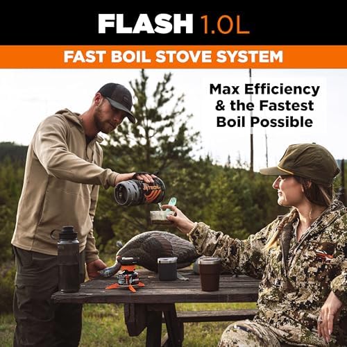 Jetboil Flash Portable Fast Boil Stove for Camping and Backpacking with 1-Step Auto Ignition, Propane/Isobutane Burner with Cooking Cup - Image 2