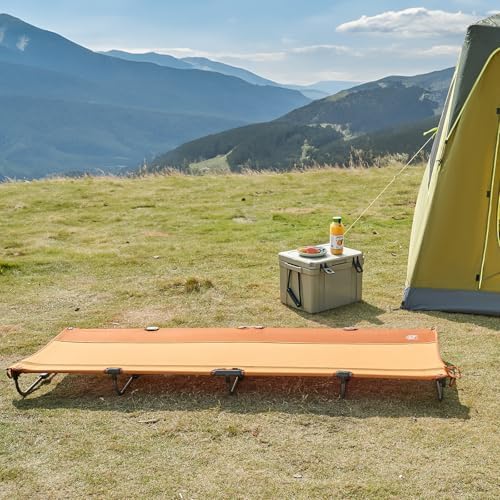 TIMBER RIDGE 20-Second Quick Set-Up Camping Cot, Aluminum Folding Cot - Image 6