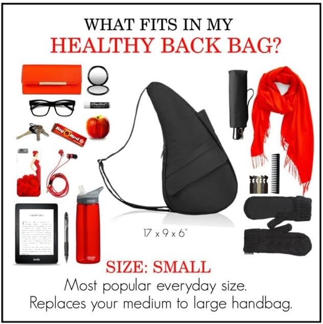 AmeriBag 17" Microfiber Crossbody Sling Healthy Back Bag - Image 11