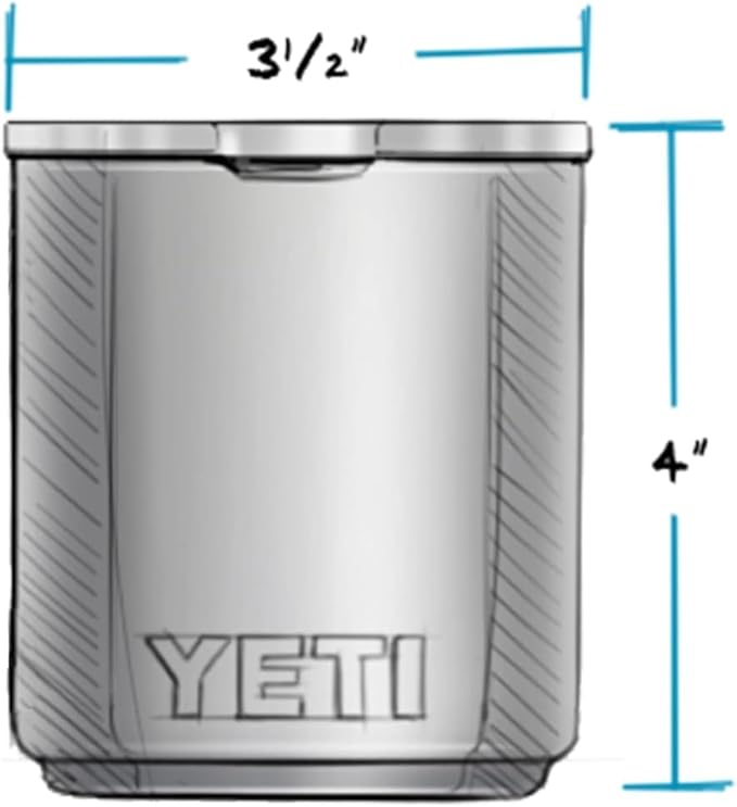 YETI Rambler 10 oz Stackable Lowball 2.0, Vacuum Insulated, Stainless Steel with MagSlider Lid, Rescue Red - Image 2