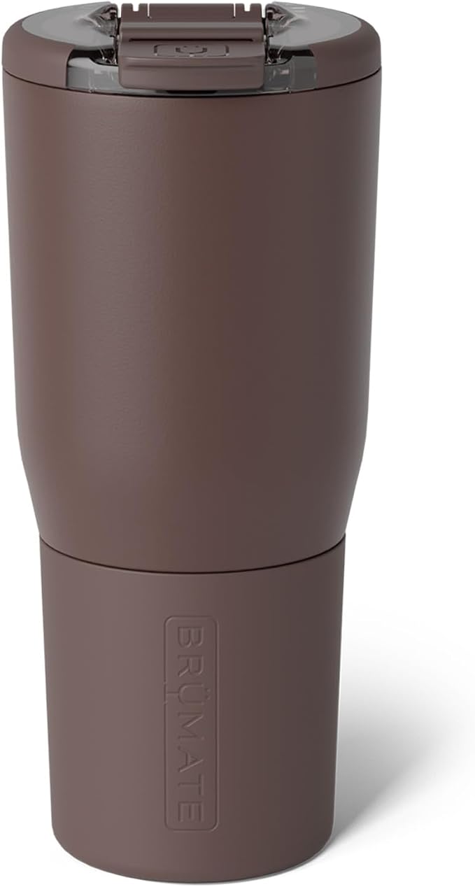 BrüMate Nav 25oz 100% Leak Proof Insulated Travel Tumbler with Magnetic BevLock™ Lid - Double Wall Cup-Holder Friendly Stainless Steel Mug (Java) by Br%C3%BCMate