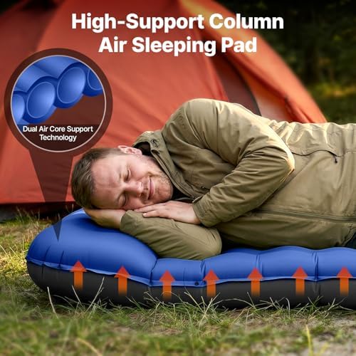 OGERY Sleeping Pad, Ultralight Inflating Camping Pad with 6" Extra-Thick - Image 2