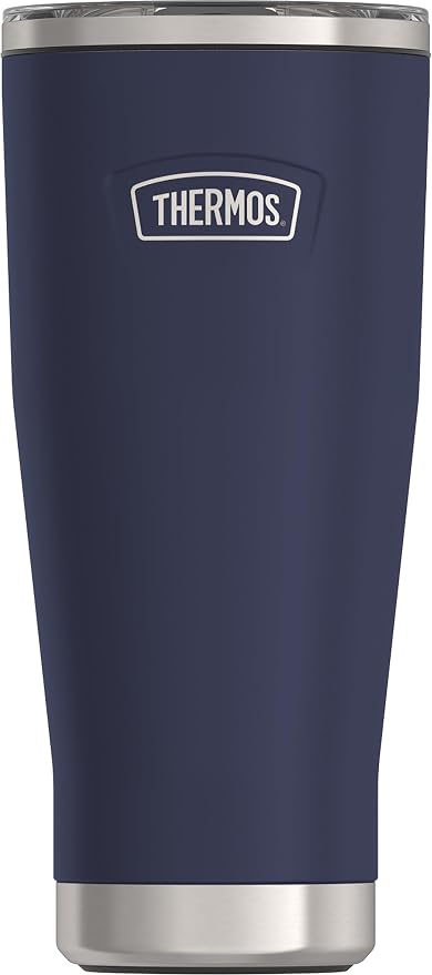 THERMOS ICON SERIES, Stainless Steel Tumbler with Slide Lock, 18 Ounce, Mystic Navy by Thermos