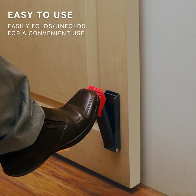 2 Pack Door Stop, No Drill Door Stoppers - Image 9