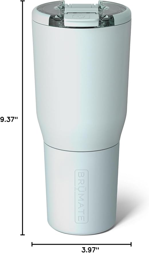 BrüMate Nav 35oz 100% Leak Proof Insulated Travel Tumbler with Magnetic BevLock™ Lid - Double Wall Cup-Holder Friendly Stainless Steel Mug (Blue Agave) - Image 7
