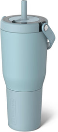 BrüMate Resa 35oz 100% Leakproof Travel Tumbler with Handle & Straw | Flexible SoftSip Straw | Silicone Sleeve for Durability | Stainless Steel | Cup Holder & Travel Friendly Water Bottle | (Mist) by Br%C3%BCMate