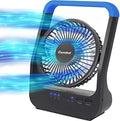 Gazeled Battery Operated Fan, Camping Fan Battery Powered, Super Long Lasting, 5'' Portable D-Cell Battery Powered Desk Fan with Timer, 3 Speeds, Quiet, 180° Rotation, for Office,Bedroom,Outdoor, F24 by Gazeled