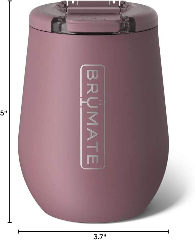 BrüMate Uncork'd 14oz 100% Leakproof Insulated Wine Tumbler | Locking Lid | Insulated Stainless Steel Wine Glass | Perfect For Travel & Outdoors | BPA-Free (Rose Taupe) - Image 6