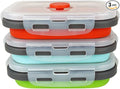 ECOmorning 3 Piece Silicone Food Storage Containers Collapsible Silicone Bowl by CCyanzi