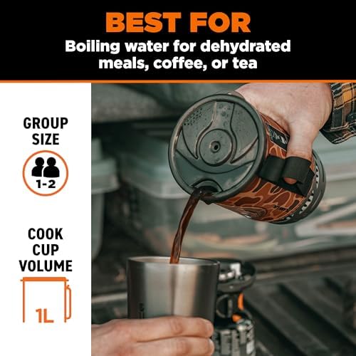 Jetboil Flash Portable Fast Boil Stove for Camping and Backpacking with 1-Step Auto Ignition, Propane/Isobutane Burner with Cooking Cup - Image 3