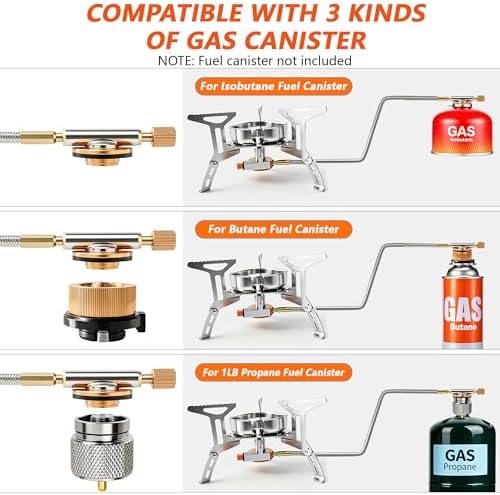 SHENDU 3500W Windproof Camping Backpacking Stove Foldable Fuel Adapters - Image 4