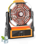 Sendowtek 20000mAh Portable Camping Fan Battery Rechargeable with LED Light by Sendowtek