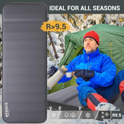 Elegear Air & Foam Self Inflating Sleeping Pad 4" Built-in Electric Pump - Image 7