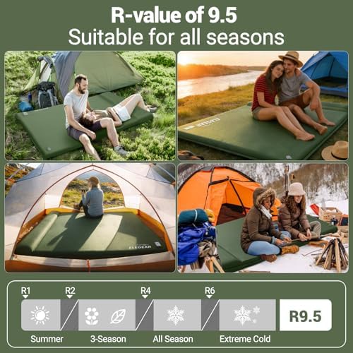 Elegear Self Inflating Sleeping Pad with Electric Pump 3.15" Memory Foam - Image 3