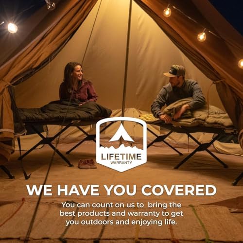 Teton Outfitter Camping Cot, Heavy-Duty Oversized Folding Cot for Adults, Comfortable Elevated Sleeping Bed, Easy Setup - Image 6