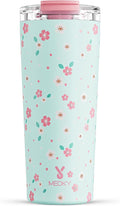 Meoky 24 oz Travel Coffee Mug with Leak-proof Lid, Stainless Steel Insulated Coffee Tumbler, Keeps Hot for 8 Hours or Cold for 24 Hours, Fits in Car Cup Holder (Mint Petal) by MEOKY