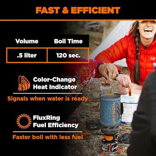 Jetboil Flash Portable Fast Boil Stove for Camping and Backpacking with 1-Step Auto Ignition, Propane/Isobutane Burner with Cooking Cup - Image 4