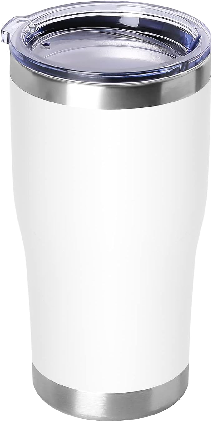 DOMICARE 20oz Tumbler with Lid Stainless Steel Tumblers Bulk, Double Wall by VisittheDOMICARE