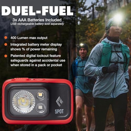 BLACK DIAMOND Spot 400 Headlamp, AAA Powered, Dimmable, Bright, BD Octane - Image 2