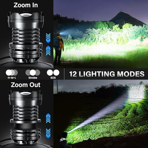 AKNEAR Rechargeable LED Headlamp 99000 High lumens Super Bright, Powerful - Image 3