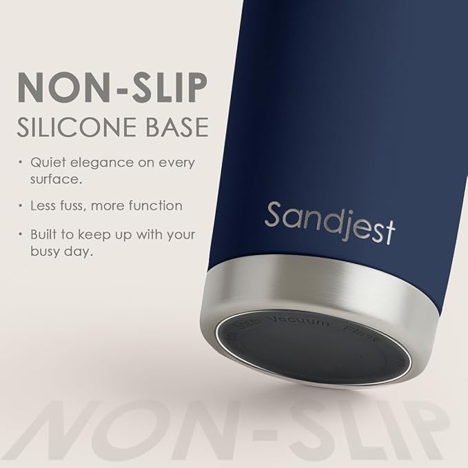 SANDJEST Navy Tumbler 20oz Stainless Steel Double Wall Vacuum Insulated, Travel Coffee Cup, Gifts for Men Women Birthday Christmas - Image 4