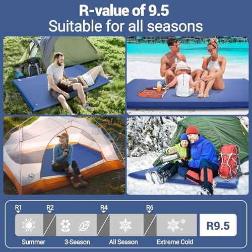 Elegear Self Inflating Sleeping Pad with Electric Pump 3.15" Memory Foam - Image 4