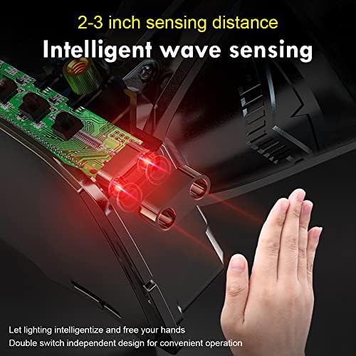 2 Pack High Power LED Headlamp Super Bright Adult Motion Sensor Headlight Spotlight Waterproof Rechargeable Outdoor Hunting Light Flashlight Portable Head lamp for Fishing Camping Hiking - Image 3