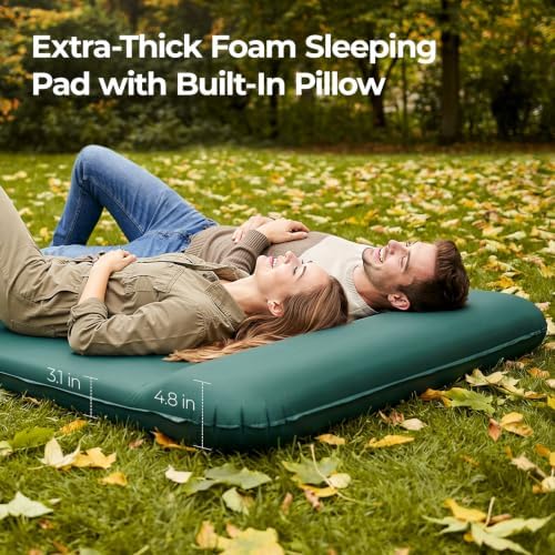OGERY Self Inflating Sleeping Pad with Electric Pump, 3.15" Memory Foam - Image 5