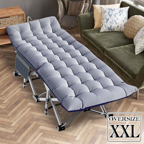 LILYPELLE Oversized XXL Folding Camping Cot, 32" Heavy Duty Sleeping Cots - Image 4