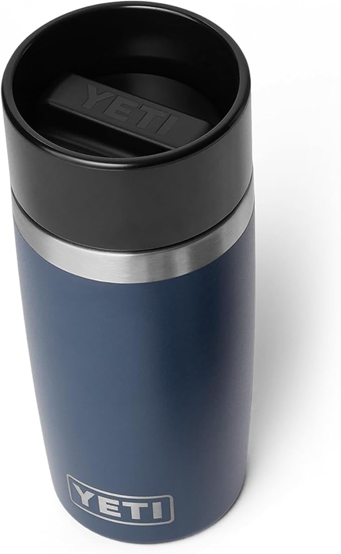 YETI Rambler 12 oz Travel Bottle, Stainless Steel, Vacuum Insulated with Leakproof Commuter Cap, Navy by YETI