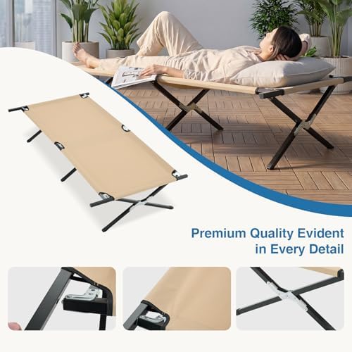 NEWBULIG Camping Cots for Adults, Foldable Bed, Sleeping Cot - Image 3