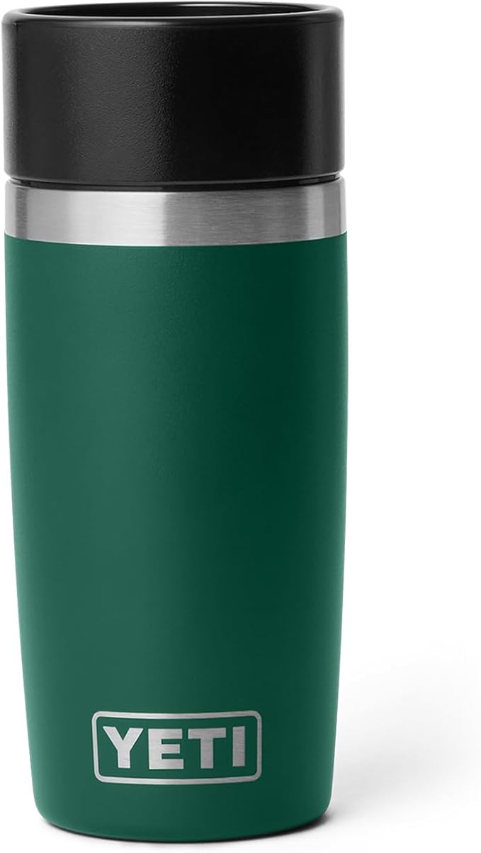 YETI Rambler 12 oz Travel Bottle, Stainless Steel, Vacuum Insulated with Leakproof Commuter Cap, Black Forest Green - Image 5