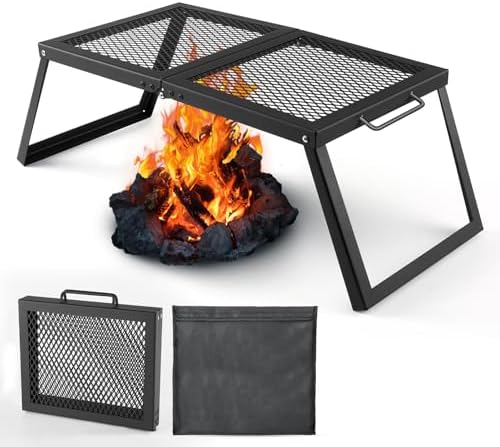 Odoland Portable Folding Charcoal Grills for Outdoor Cooking Bonfire BBQ by Odoland