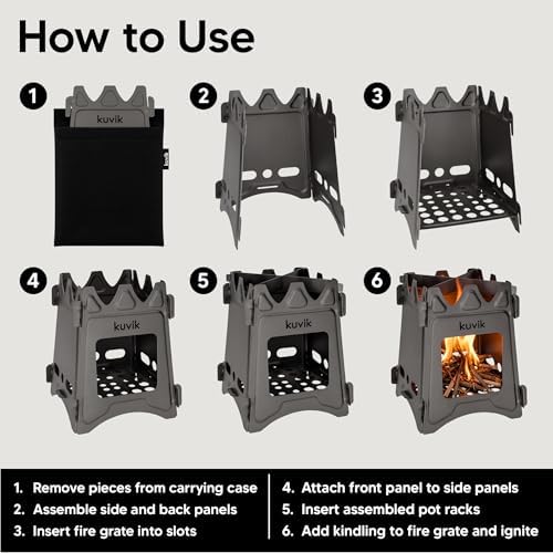 Kuvik Titanium Wood Stove - Ultralight and Compact Stove for Backpacking - Image 4