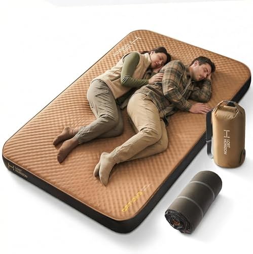 Lost Horizon Option3 Self-Inflating Foam Camping Mattress, Full, 4.5" by LOSTHORIZON