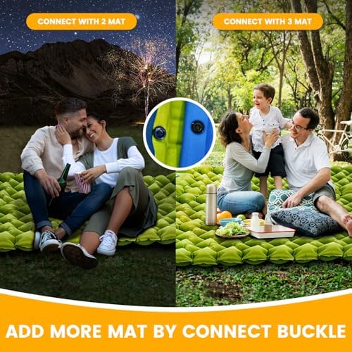 Camping Sleeping Pad, Ultralight Camping Mat with Pillow Built-in Foot Pump, Inflatable Sleeping Pads Compact for Travel, Camping Backpacking Hiking Tent Car Camp Gear - Image 6