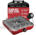 GasOne Single Propane Burner Camp Stove – 10,000BTU Portable Stove Propane Grill with Removable Cooking Grid – Large Easy to Use Knob – Carry Case Included by GASONE