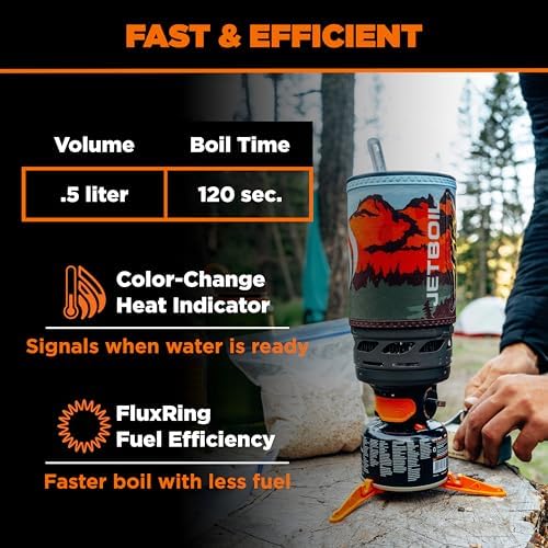 Jetboil Flash Portable Fast Boil Stove for Camping and Backpacking with 1-Step Auto Ignition, Propane/Isobutane Burner with Cooking Cup - Image 4