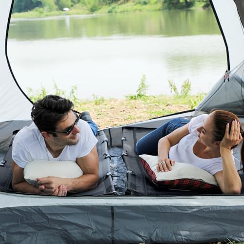 TIMBER RIDGE 20-Second Quick Set-Up Camping Cot, Aluminum Folding Cot - Image 4