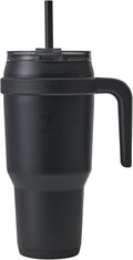 REDUCE 40 oz Stainless Steel Tumbler with Handle - Dual-Wall Vacuum Insulated Travel Mug, Sweat-Proof Lid & Reusable Straw - Keeps Drinks Cold for 24 Hrs, Fits Cupholders, Dishwasher Safe - Phantom by Reduce