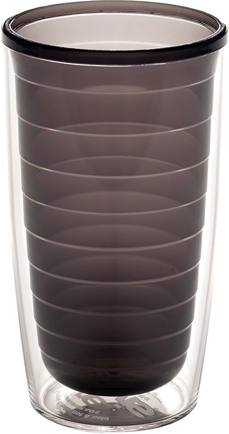 Tervis Clear & Colorful Tabletop Made in USA Double Walled Insulated Tumbler Travel Cup Keeps Drinks Cold & Hot, 16oz, Quartz by TervisTumblerCompany