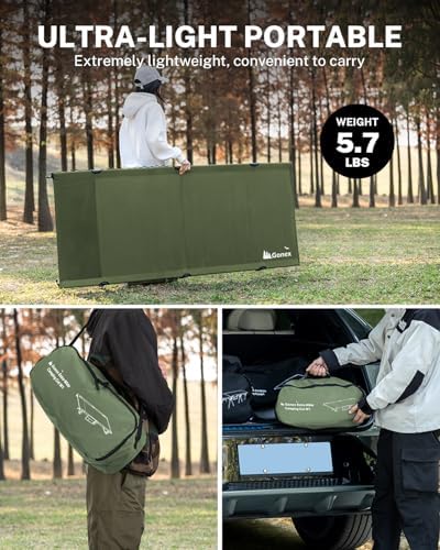 Gonex 31" Wide Camping Cot Lightweight Folding Portable Camp Cot for Adult - Image 6