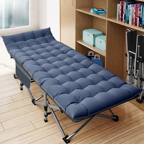 DoCred Folding Camping Cot with Mattress, 2 Pack Heavy Duty Folding Cot - Image 2