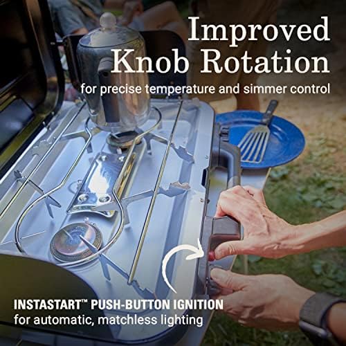 Coleman Classic 3-Burner Propane Camping Stove with InstaStart Ignition, Portable Cooktop with 3 Adjustable Burners & 28,000 BTUs of Power for Camping, Tailgating, Grilling, Hunting & More - Image 4