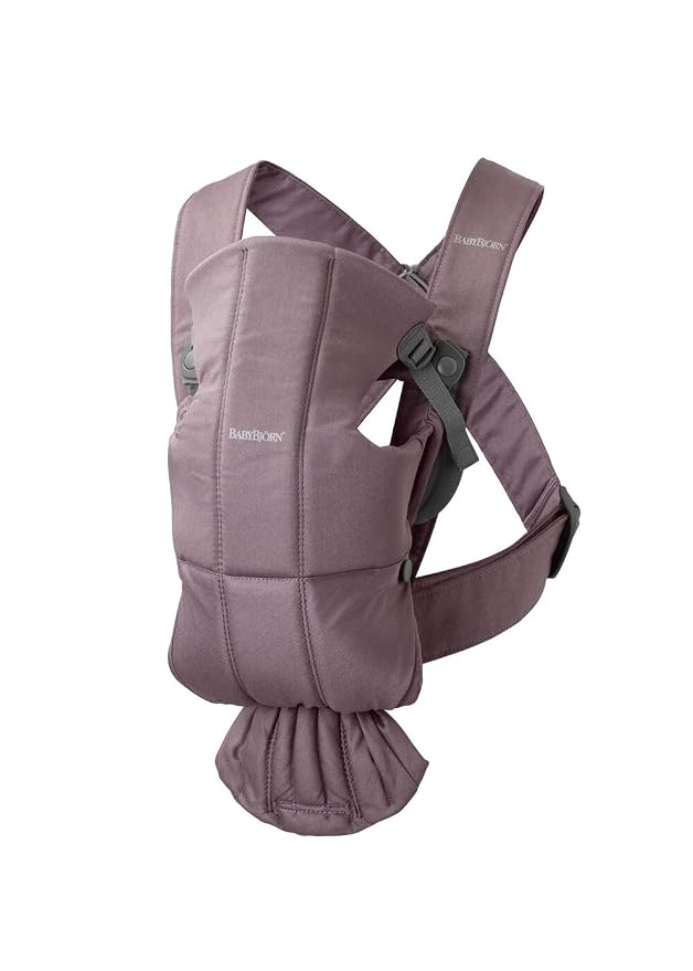 BabyBjörn Baby Carrier Mini, Dark Purple | Newborn Carrier, Easy-to-Use by BabyBj%C3%B6rn