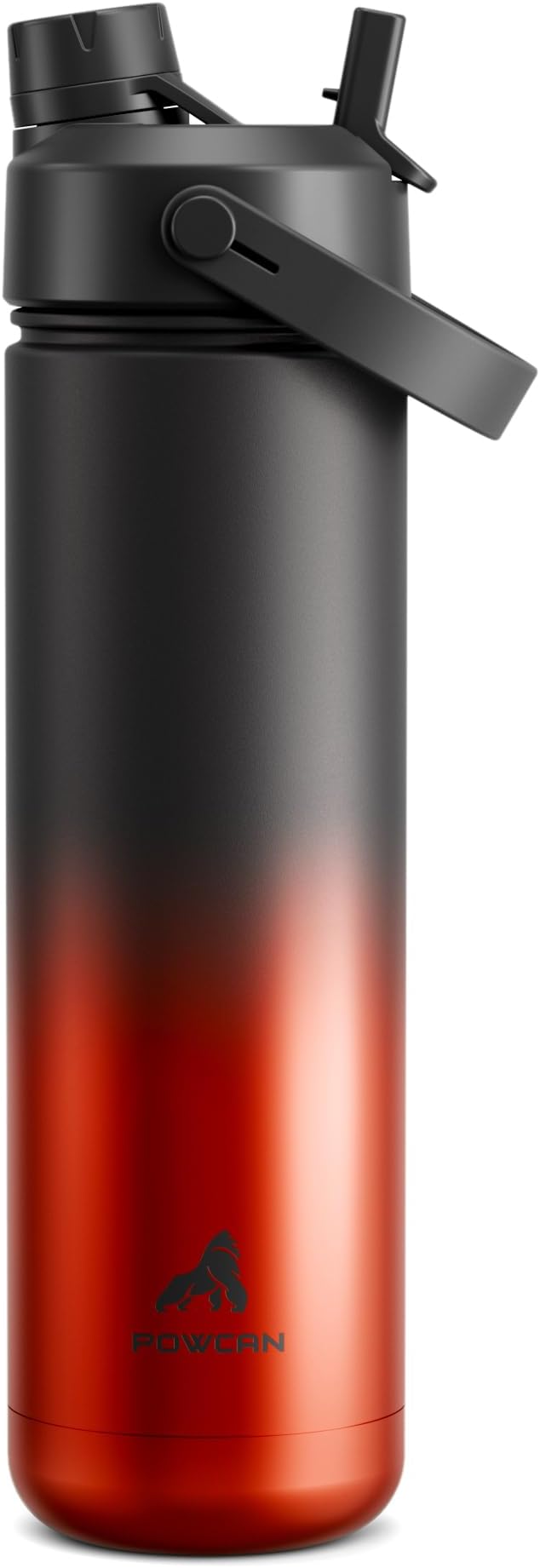 POWCAN 26 oz Insulated Water Bottle with 2-in-1 Straw and Spout Lid, Keep Cold 24H, Leak-Proof, Fits in Car Cup Holder, Stainless Steel Water Bottle for Sports, Travel, Gym, Gift, and School (Ace) by POWCAN