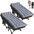 ABORON Camping Cot for Adults, 28 in Wide Folding Bed with Mattress by ABORON