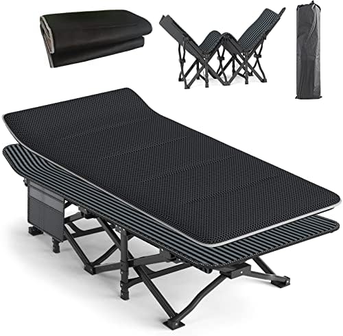 ATORPOK Camping Cot for Adults with Cushion, Tent Folding Cot for Sleeping by Enjoyyouroutdoorlife