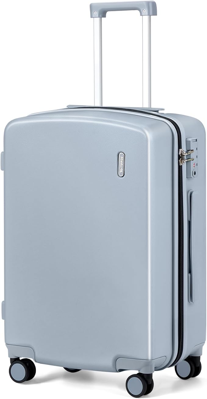 Hanke 24 Inch Luggage with Spinner Wheels Lightweight PC Hard Shell Suitcases by Hanke