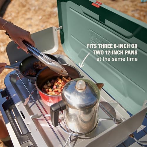 Coleman Cascade 328 3-Burner Camping Stove, Portable Cooktop with 28,000 BTUs, Matchless Lighting, & Dual Wind Guards, Great for Outdoor Cooking, Camping, Tailgating, Grilling, BBQs, & More - Image 5
